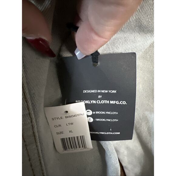 Brooklyn Cloth Mens Trucker Jeans Men Jacket Size XL Faded Acid Wash Distressed - Picture 6 of 15